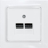 ELTAKO UAE/IAE-Abdeckung 2fach UAE55E/2-wg Reinweiß...