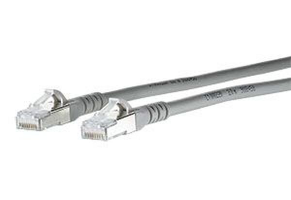 METZ CONNECT Patchkabel Cat6A ISO/IEC 10G AWG26 2xRJ45 grau 1,0m