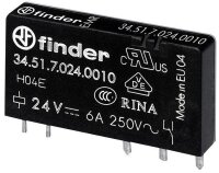 FINDER Steck-/Printrelais 34.51.7.024.4010