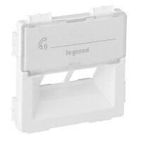 LEGRAND Abdeckung VLIFE Rutenbeck 2-F ultraweiss