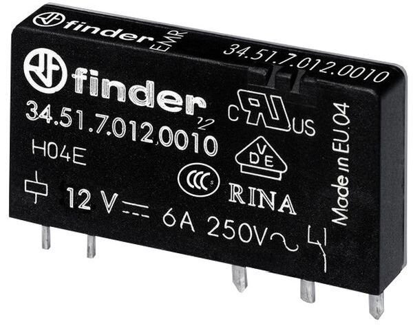 FINDER Steck-/Printrelais 34.51.7.012.0010 12VDC 1 Wechsler
