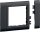 HAGER TEHALIT Rahmenblende GR0800A9011 mod. OT 80mm graphitschw.