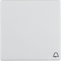 BERKER Wippe 16206059 Symbol Klingel polarweiss samt