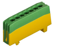 POLLMANN Schutzleiterklemme PE7-F2 grün fingersicher