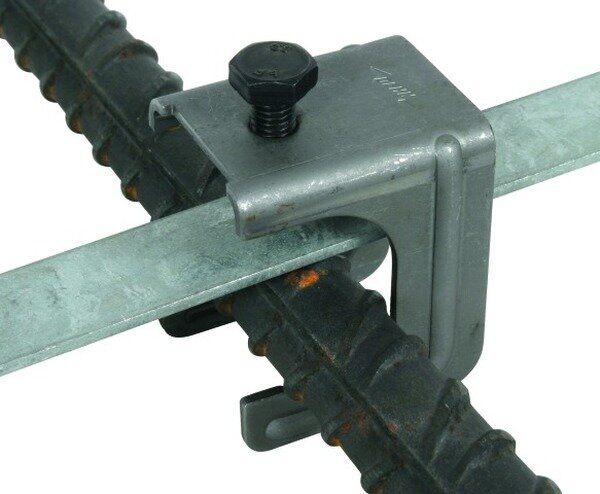 DEHN Verbindungsklemme f. D20-32mm f. Rd 6-10mm / FL40x4,5mm