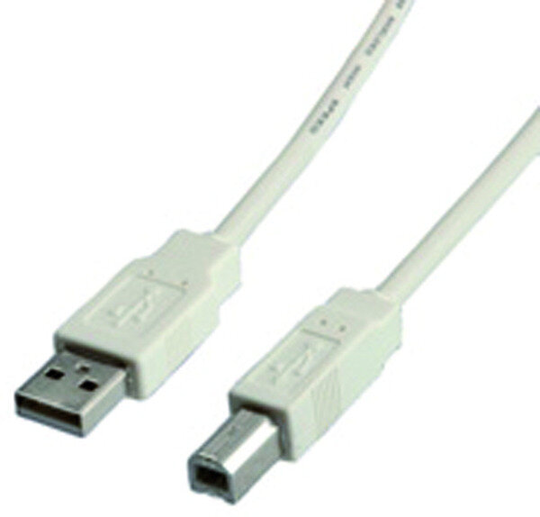 SECOMP USB-Kabel 2.0 grau VALUE Typ A-B Stecker 3,0m