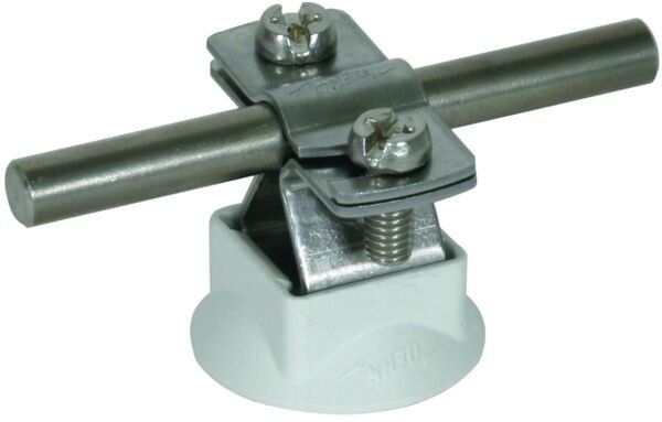 DEHN Leitungshalter 274150 f&uuml;r Rd 8-10mm NIRO grau