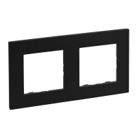 LEGRAND Rahmen 864572 Niloe Step 2fach schwarz