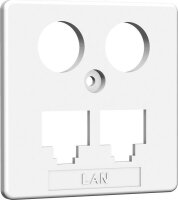 HomeWay Zentralplatte LAN/LAN reinweiss HW-ZP-EK1...
