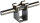 DEHN Leitungshalter 207009 DEHNgrip  Niro Bohrung 7,8
