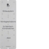 BERKER Montageschablone 91844 Karton grau