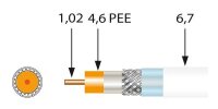 TELEVES Koaxkabel ABAKUS SK2000plus-T 1,0/4,6/6,8mm 500m TR