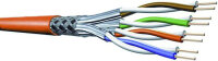 ELMAT Datenkabel Cat7 1000MHz S/FTP 4x2xAWG23 FRNC orange...