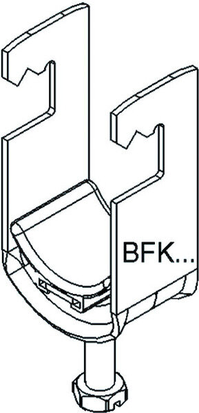 NIEDAX B&uuml;gelschellen BFK 50 #001 46-50mm f. Fl.Eisen 4-12mm