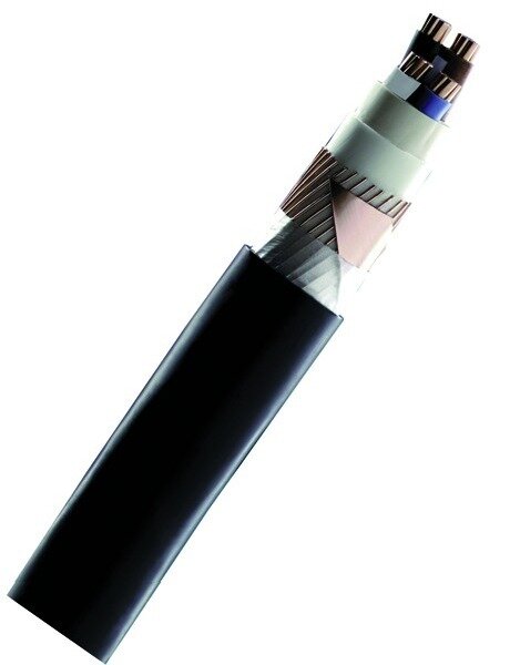 EUPEN Sicherheitskabel B2ca s1/d1/a1 N2XH-J 3x2,5 TR schwarz RAL9005 hf