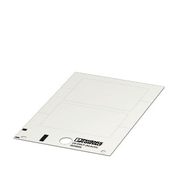 PHOENIX CONTACT Kunststoffschild US-EMLP (85,6X54) weiss unbeschriftet
