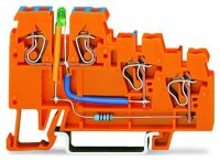 WAGO Initiatorenklemme 270-564/281-483 3Leiter orange LED