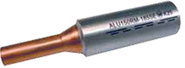 INTERCABLE Al-Pressverbinder mit CU-Bolzen ICALCU50B8V 50qmm rm/sm 70qmm 8mm