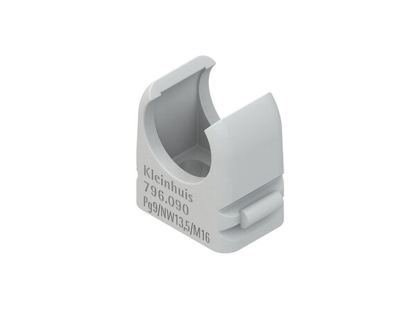 KLEINHUIS RO-CLIP-Schelle NW23/M25 lichtgrau halogenfrei