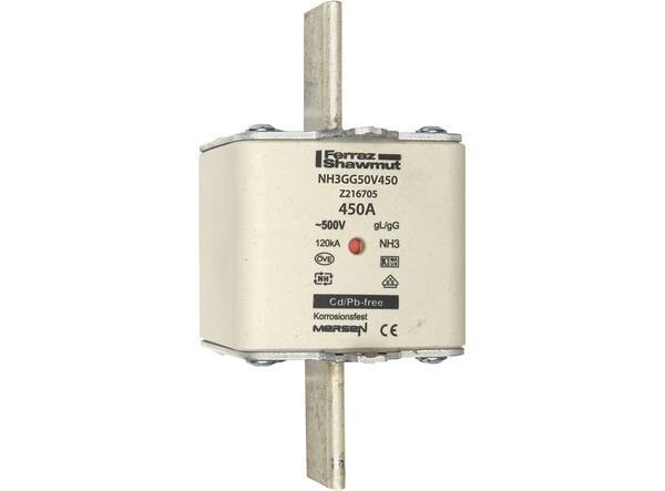 MERSEN NH-Sicherungseinsatz NH3GG50V450 450A Gr. 3 AC500V KK gG