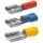 KLAUKE Flachsteckh&uuml;lse n. DIN 2,8x0,5mm 0,5-1qmm rot VZ isolie.