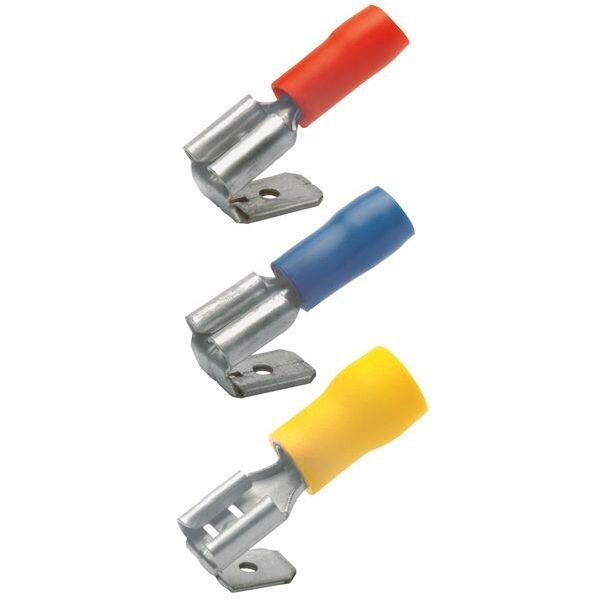 KLAUKE Flachsteckh&uuml;lse 6,3x0,8mm 1,5-2,5qmm isol. VZ m. Abzweig