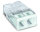 WAGO Verbindungsdosenklemme 2polig Compact 0,5-2,5qmm transp./weiss