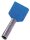 INTERCABLE Zwillingsaderendh&uuml;lse ICIAE210ZGV 2 x 2,5qmm 10mm blau