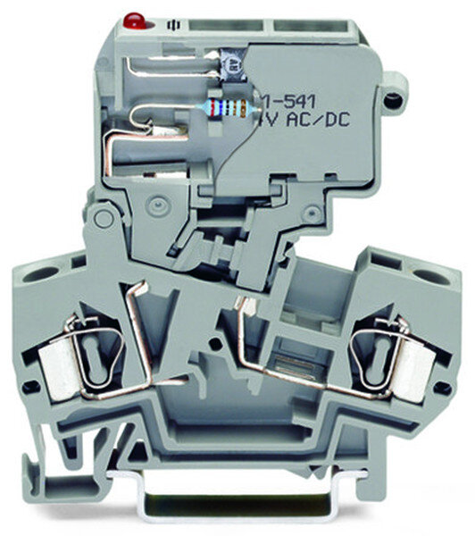 WAGO Sicherungsklemme 281-611/281-541 4qmm LED rot