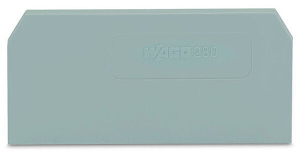 WAGO Abschluss-/Zwischenplatte 280-308 grau