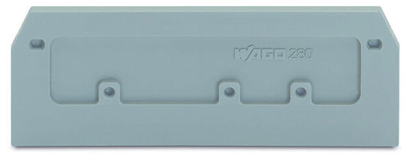 WAGO Abschluss-/Zwischenplatte 280-374 grau