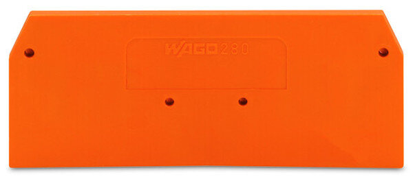 WAGO Abschlussplatte u. Zwischenplatte 280-326 orange
