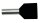 PROT Doppel-Aderendh&uuml;lsen 2x1,5qmm/12mm PAEH 150D/12 schwarz isoliert VE100