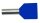 PROT Doppel-Aderendh&uuml;lsen 2x2,5qmm/10mm PAEH 250D/10 blau isoliert VE100