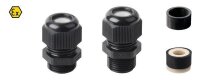 JACOB EX-Kabelverschraubung M25x1,5 schwarz Gewinde: 8mm...