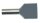 PROT Doppel-Aderendh&uuml;lsen 2x0,75qmm/8mm PAEH 075D/8 grau isoliert VE100