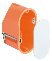 KAISER Hohlwand-Wandauslassdose 9148-00 orange mit Deckel...
