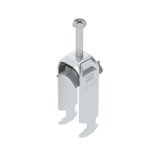 OBO B&uuml;gelschelle 2056 BS-H2-K-22 ALU 16-22mm 2-fach Alu