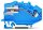 WAGO 1 Leiter N Trennklemme 781-613 4qmm blau