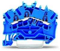 WAGO Durchgangsklemme 3-Leiter 2002-6304 TOBJOB 2,5qmm blau