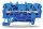 WAGO Durchgangsklemme 3-Leiter 2002-1304 TOPJOB S 2,5qmm blau