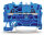 WAGO Durchgangsklemme 2-Leiter 2002-1204 2-Leiter 2,5qmm blau