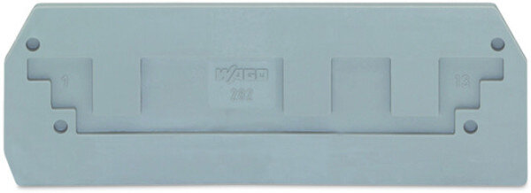 WAGO Abschluss-/Zwischenplatte 282-308 grau