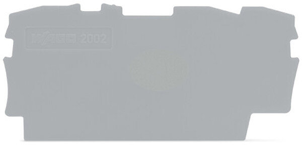 WAGO Abschluss-/Zwischenplatte 2002-1391 f&uuml;r TOBJOB S grau
