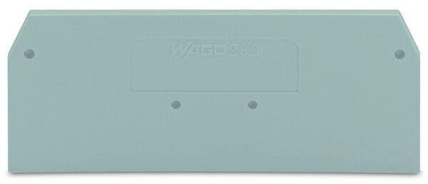 WAGO Abschluss-/Zwischenplatte 280-324 grau