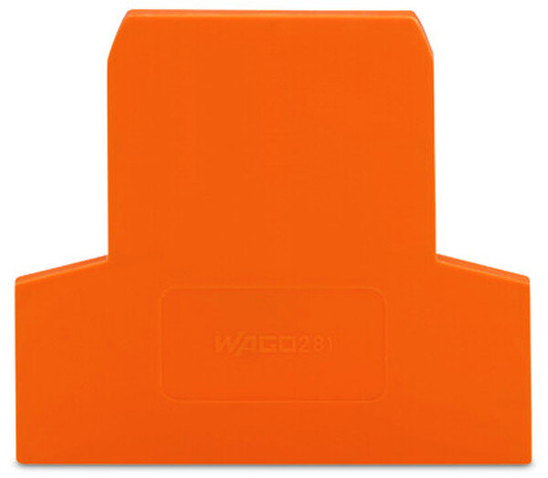 WAGO Abschlussplatte u. Zwischenplatte 281-309 orange