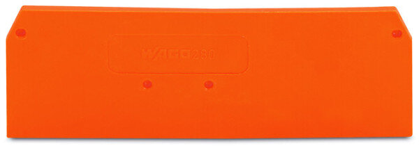 WAGO Abschlussplatte u. Zwischenplatte 280-315 orange