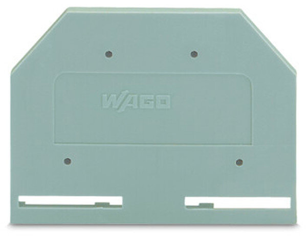 WAGO Abschluss-/Zwischenplatte 281-301 grau