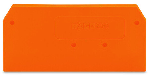 WAGO Abschlussplatte u. Zwischenplatte 280-309 orange