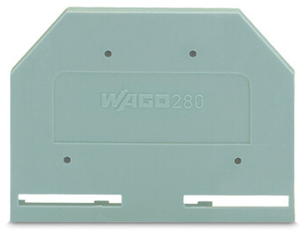 WAGO Abschluss-/Zwischenplatte 280-301 grau